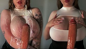 How many times can you cum looking at those big tits?